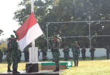 Kodim 1629 SBD Rutin Gelar Upacara Bendera Senin
