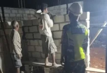 Babinsa Pantau Pembangunan Koperasi Merah Putih Desa Oelua
