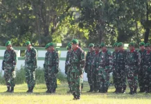 Kodim 1629 SBD Rutin Gelar Upacara Bendera Mingguan