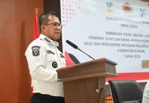 Bupati Kupang Buka Bimtek Ground Check PBI-JK bagi Pendamping PKH