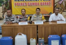 Polres Sumba Barat Sita 8.000 Liter lebih  Miras dalam Operasi Semana Santa Turangga