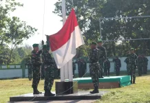 Kodim 1629 SBD Gelar Upacara Bendera Tujuh Belasan