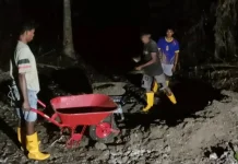 Kerja Malam Percepat Pembangunan Jembatan Perintis Garuda