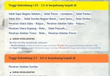 BMKG Ingatkan Potensi Gelombang Tinggi di Perairan NTT hingga 29 April 2026