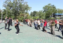 Pastikan Tubuh Tetap Bugar, Satpol PP NTT Latihan Bela Diri