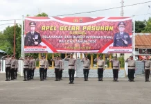 Polres Sumba Timur Gelar Apel Siaga Sambut May Day