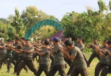 Kodim 1629 SBD Gelar Latihan Pencak Silat Militer