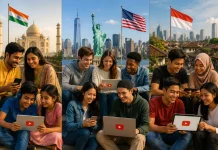 Indonesia Urutan 3 Besar Negara Pengguna YouTube Terbanyak di Dunia April 2026