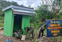 Program TMMD Kodim SBD Bangun MCK untuk Warga Desa Umbu Wangu