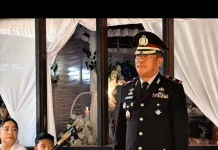 Wakapolres SBD Hadiri Prosesi Duka Purnawirawan Polri
