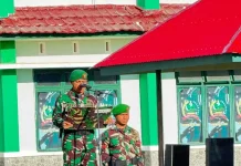 Kodim 1629 SBD Gelar Upacara Disiplin Prajurit Rutin