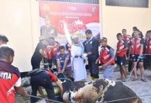 Kapolda NTT Pimpin Pemotongan Hewan Kurban Idul Adha 1447 H