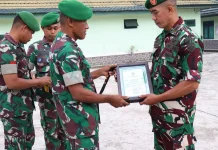 Dandim Sumba Barat Pimpin Tradisi Pindah Satuan Prajurit