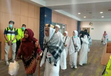 Kloter Pertama Hari Kedua Jamaah Haji NTT Tiba di Bandara El Tari Kupang
