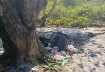 Datang Menikmati Alam, Pulang Tinggalkan Sampah di Pantai Baliana