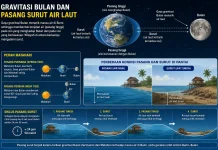 Pengaruh Gravitasi Bulan terhadap Pasang Surut Air Laut