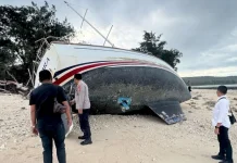 Kapolres Tinjau Langsung Kondisi Kapal Balamara di Pantai Duile