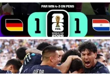 Paraguay Singkirkan Jerman lewat Adu Penalti