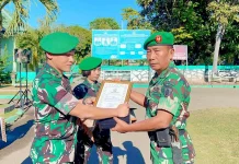 Dandim1601/Sumba Timur Lepas Mayor Sambudi Purna Bhakti Penuh Haru