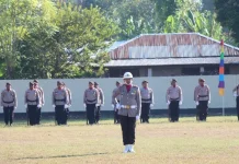 Iptu Antonius Pimpin Upacara Bhayangkara Ke-80, Tunjukkan Dedikasi Pengabdian
