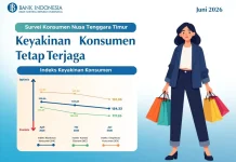 Keyakinan Konsumen terhadap Perekonomian NTT Juni 2026 Tetap Terjaga