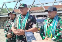 Dandim Kupang Tinjau Pembangunan Jembatan Program Presiden