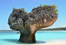 Pantai Faifua Sajikan Karang Berbentuk Hati
