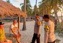 Polsek Rote Barat Patroli di Pantai Nemberala Jaga Keamanan Kawasan Wisata