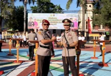 Tongkat komando Polresta Kupang Kota resmi berganti