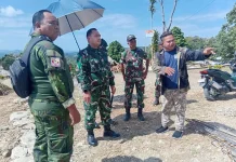 Dandim SBD Tinjau Pembangunan Koperasi Desa Merah Putih Wewewa tengah