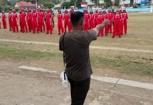 Dandim Ajarkan PBB Tingkatkan Disiplin Anggota Paskibra