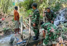 Danramil 02/Kodi Cek Pompa Hidram Rusak Bondo Bogil
