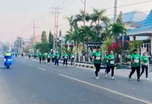 Personel Polres Sumba Timur Amankan Manuba Run Berlangsung Aman dan Lancar