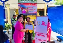 Ketua Bhayangkari Ngada Berbagi Kasih,Pererat Silaturahmi