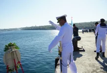 Kodaeral VII Gelar Tabur Bunga di Laut Memperingati HUT RI 81