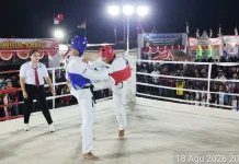 Taekwondo dan Wushu Gelar Open Sparing Amal di Pameran Pembangunan