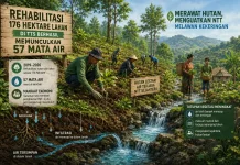 Rehabilitasi 176 Hektare Lahan di TTS Berhasil Memunculkan 57 Mata Air