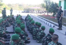 Dandim 1629 SBD Tekankan Disiplin dan Kehormatan Prajurit