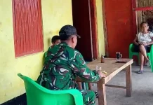 Babinsa Sertu Suardi Pererat Silaturahmi Bersama Masyarakat Desa Binaan