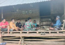 Babinsa Kodim 1629 Awasi Pembangunan Koperasi Merah Putih
