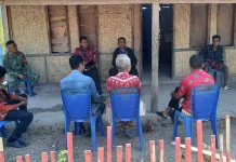 Babinsa Ajak Camat dan Desa Jaga Kamtibmas Bersama