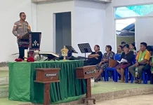 Minggu Kasih, Polsek Rote Barat Ajak Jemaat Jaga Kamtibmas