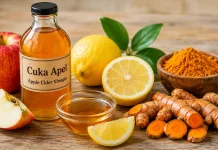 Kombinasi Cuka Apel, Lemon, Kunyit untuk Kesehatan