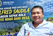 Alfred Saudila Bangun Sepak Bola Rote Ndao dari Desa
