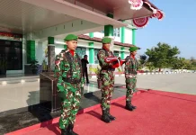 Upacara Senin Kodim 1629 SBD Perkuat Disiplin Prajurit