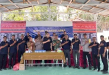 Perkuat Sinergitas APH, Lapas Terbuka Waikabubak Gelar Bersih-Bersih dan Penggele