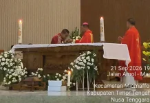 Gubernur NTT Ajak Umat Jadikan Gereja St. Mikhael Bitefa Mercusuar Keluarga