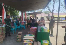 Menjelang HUT TNI ke 81 Korem 161/WS Gelar Bazar Murah