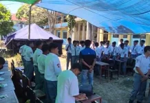 Ruang Terbatas, Siswa SMKS Sanjaya Bajawa Tetap Belajar di Tenda Darurat