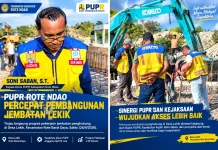PUPR Rote Ndao Bangun Jembatan Akses Warga Lekik